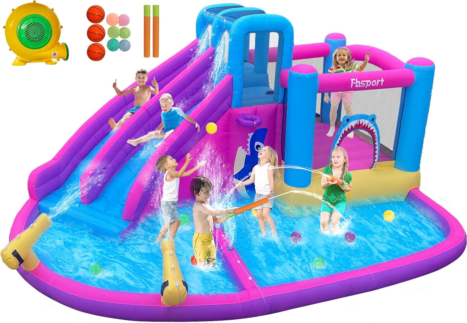 Scivoli d'acqua gonfiabili gem - Kids Outdoor Inflatable Water Slide recensione e prezzo