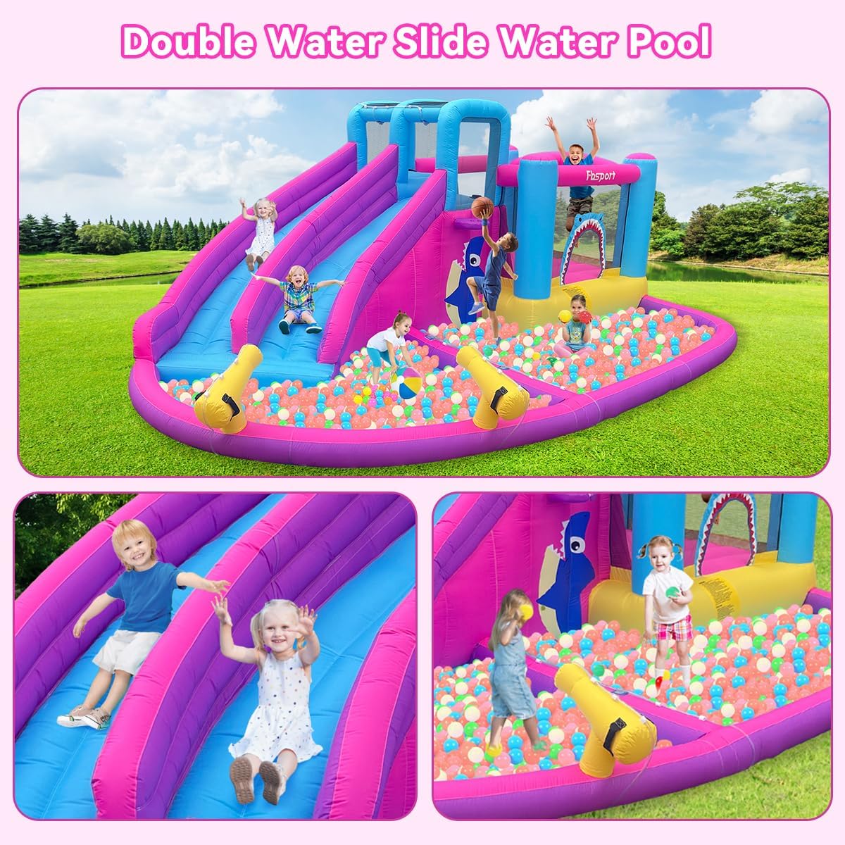 Scivoli d'acqua gonfiabili gem - Kids Outdoor Inflatable Water Slide recensione e prezzo