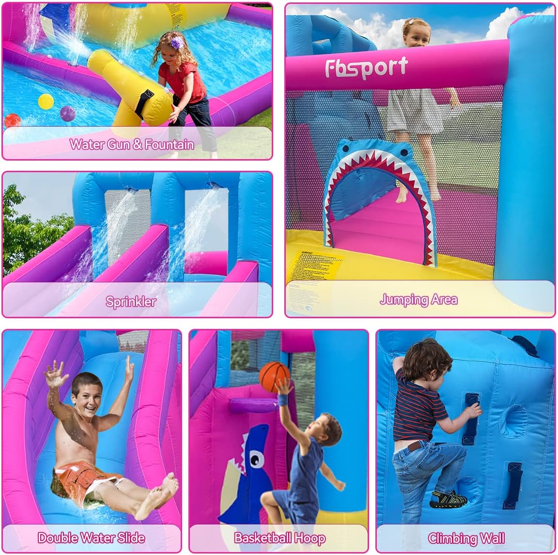 Scivoli d'acqua gonfiabili gem - Kids Outdoor Inflatable Water Slide recensione e prezzo