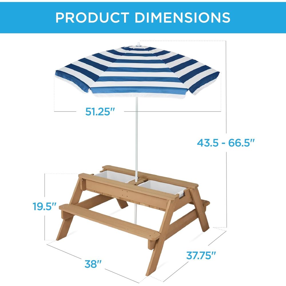 Tavolo da Picnic per Bambini c - Kids Outdoor Picnic Table recensione e prezzo